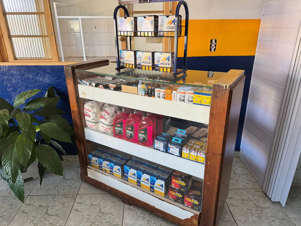 Interior da Juninho Baterias com produtos automotivos